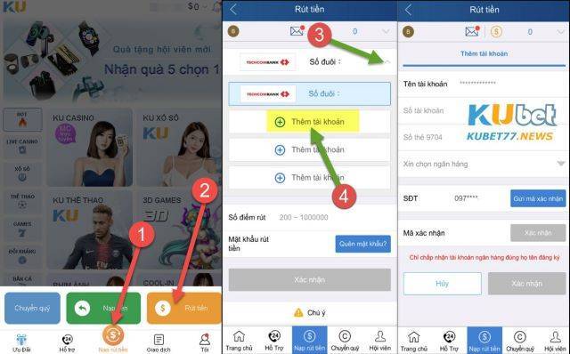 Hướng dẫn chi tiết rút tiền tại Kubet trên điện thoại